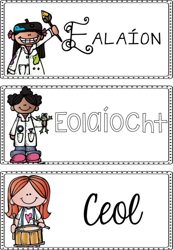 Visual Timetable as Gaeilge – Class of Creativity