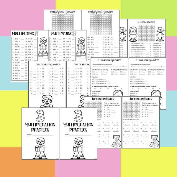 Multiplication Practice Worksheets and Tests – Class of Creativity