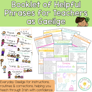 Booklet of Helpful Phrases for Teachers as Gaeilge