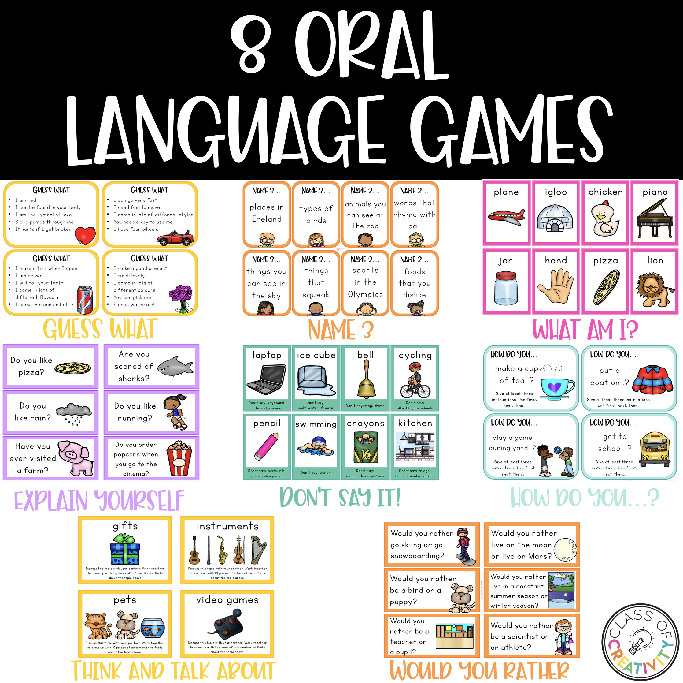 8 Oral Language Games for the Primary Classroom