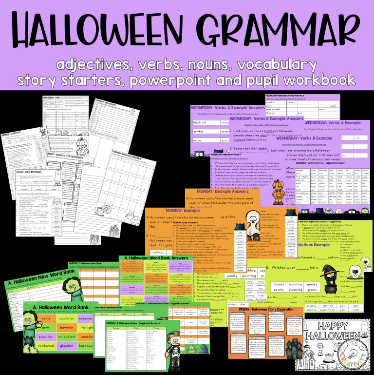 Halloween Grammar Pack