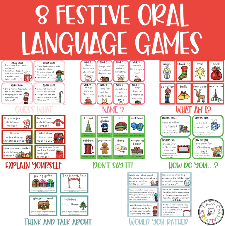 8 Festive Oral Language Games