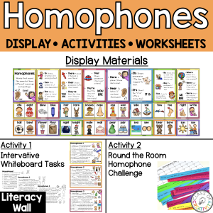 Homophones Display and Activities