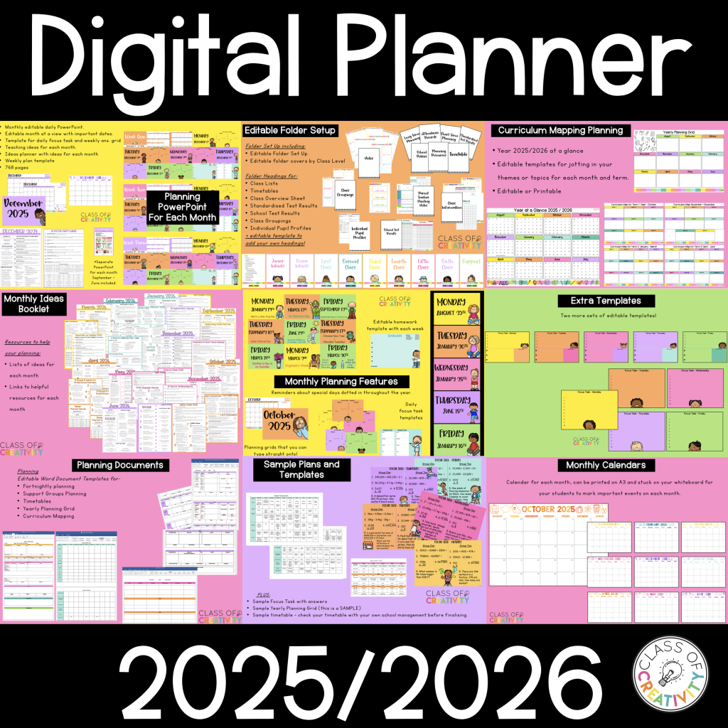 2025 2026 Planning Kit and Daily Powerpoint Bundle