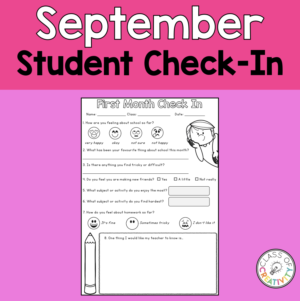 September Student Check-In