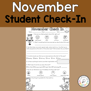 November Student Check-In