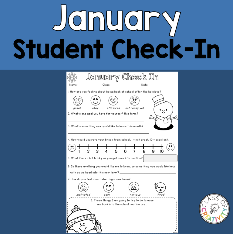 January Student Check-In