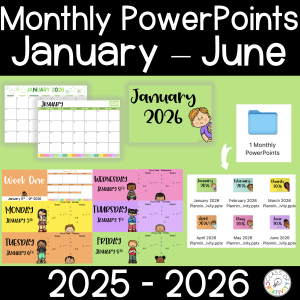 Monthly PowerPoints January to June 2026