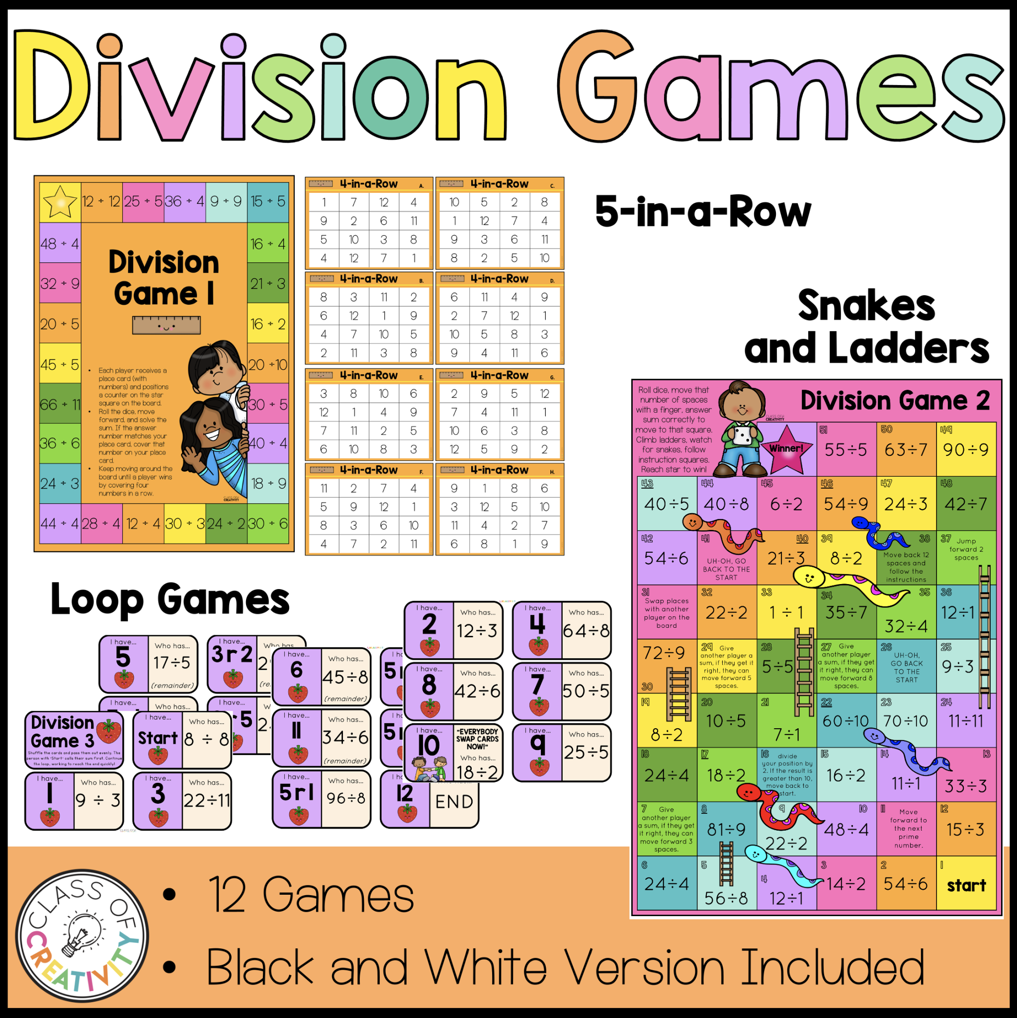 Division Fun Division Games – Class of Creativity