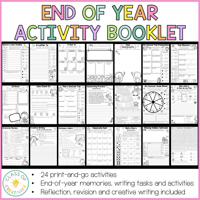 End-of-Year Activity Booklet – Senior