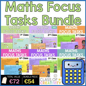 Maths Focus Task Bundle 1st - 6th Class