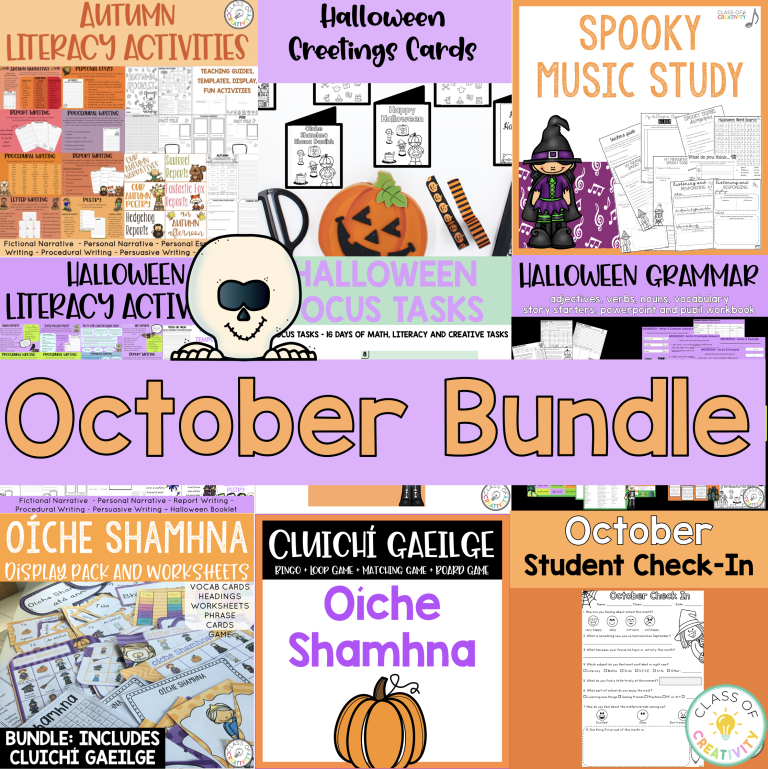October Halloween Autumn Bundle