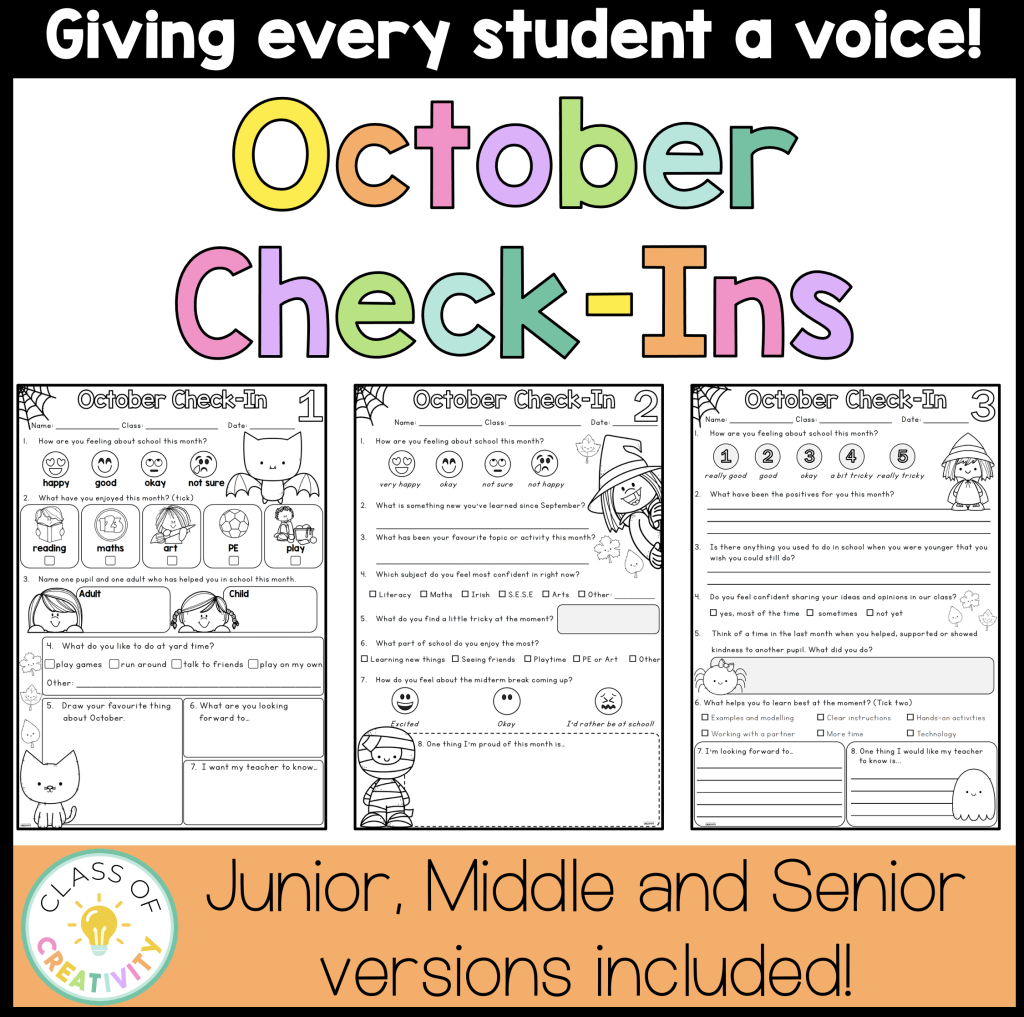 October Student Check-Ins